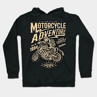 Motorcycle Adventure Vintage Design Hoodie